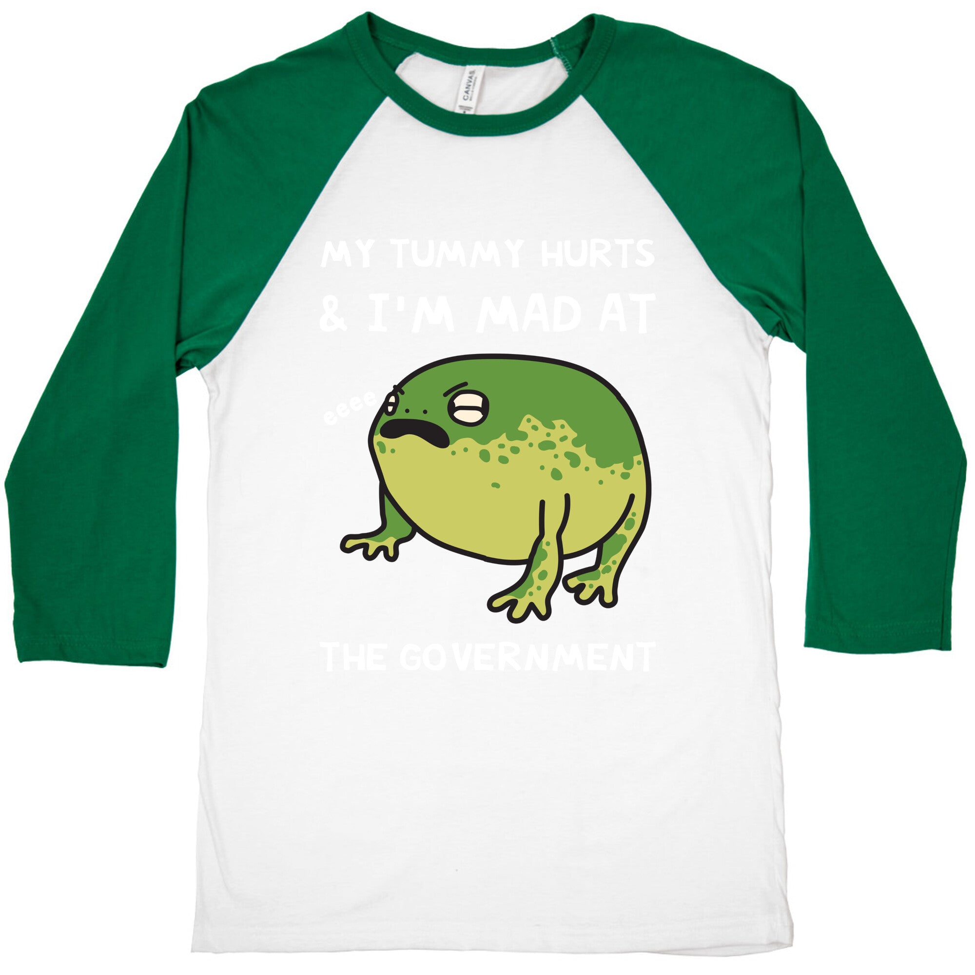 My Tummy Hurts & I'm Mad At The Government Baseball Tee